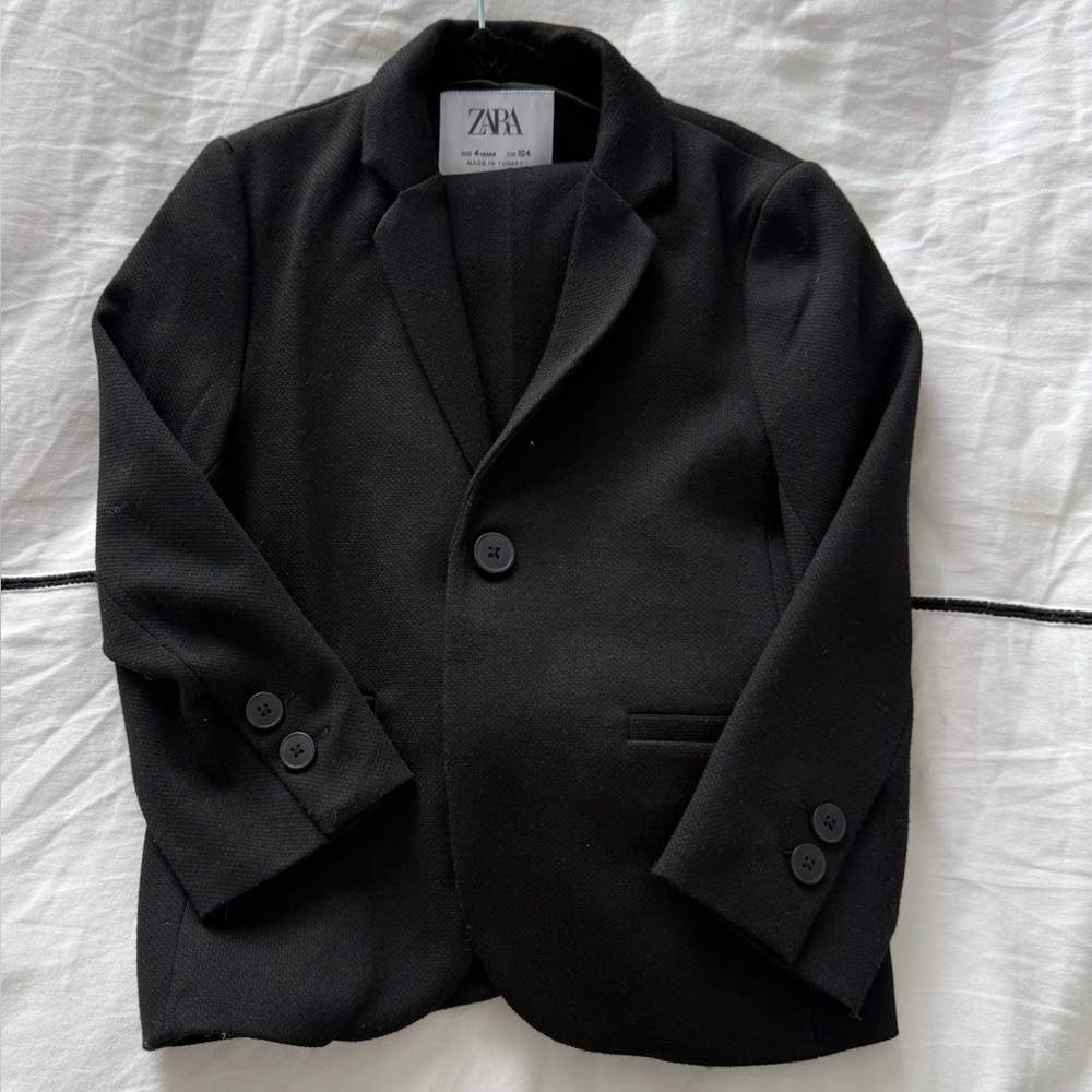 Zara Classic Black Kids Suit (Blazer & Pants)